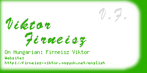 viktor firneisz business card